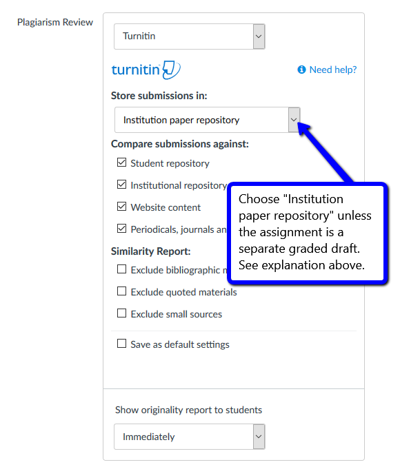 does canvas use turnitin