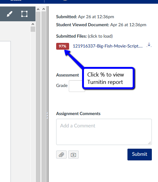 does turnitin check previously submitted work